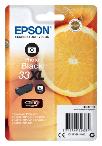 [402554] Cartouche d’encre Epson 33XL T3361 photo noir