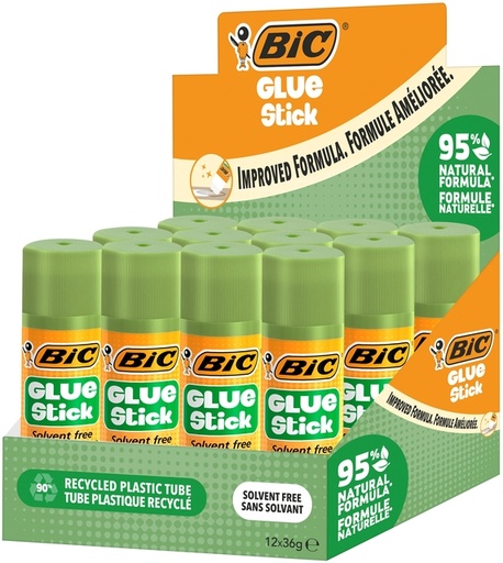 [1399040] Lijmstift Bic ecolutions 36gr doos à 9+3 gratis