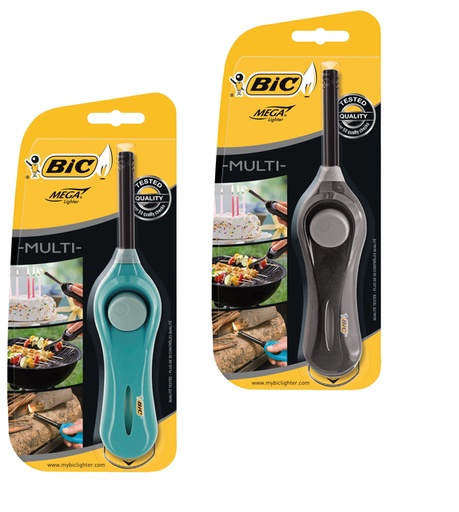 [1399497] Allume-gaz BIC Megalighter U140 Multi assorti blister 1 pièce