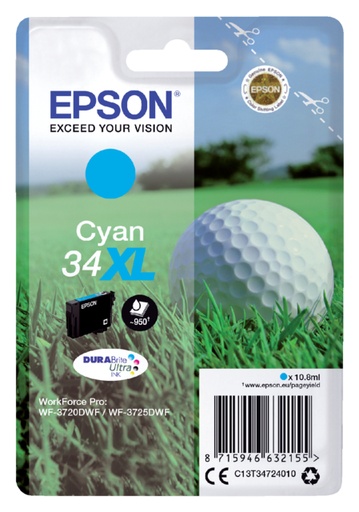 [404715] Inktcartridge Epson 34XL T3472 blauw