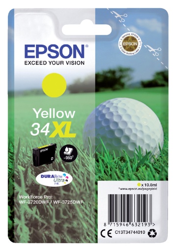 [404717] Cartouche d'encre Epson 34XL T3474 jaune