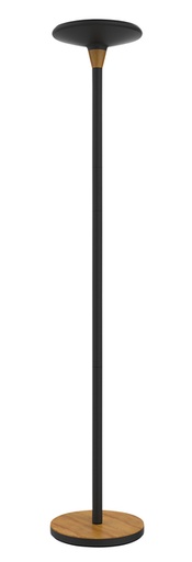 [1399153] Lampadaire Unilux Baly LED bambou noir