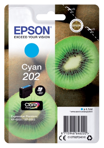 [402653] Inktcartridge Epson 202 T02F24 blauw