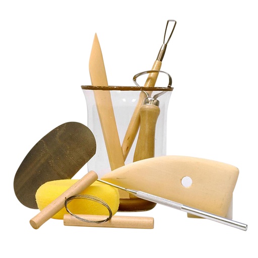[1387596] Outile de poterie Conda set 8 pièces