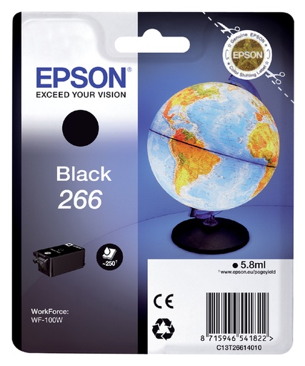[404691] Cartouche d'encre Epson 266 T2661 noir