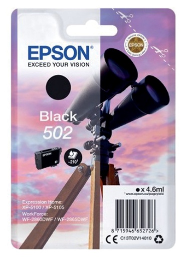 [402705] Cartouche d''encre Epson 502 T02V1 noir