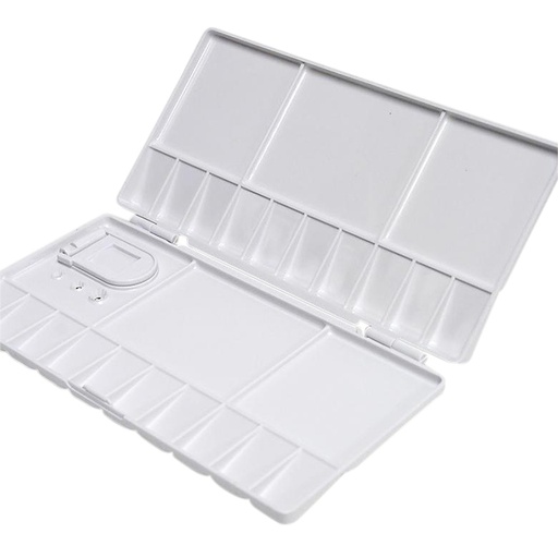 [1387565] Palette Conda rabattable 10x20/20x20cm plastique avec trou pour pouce blanc
