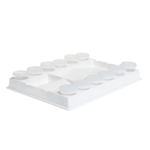 [1387586] Palette Conda 20x15x3cm plastique blanc