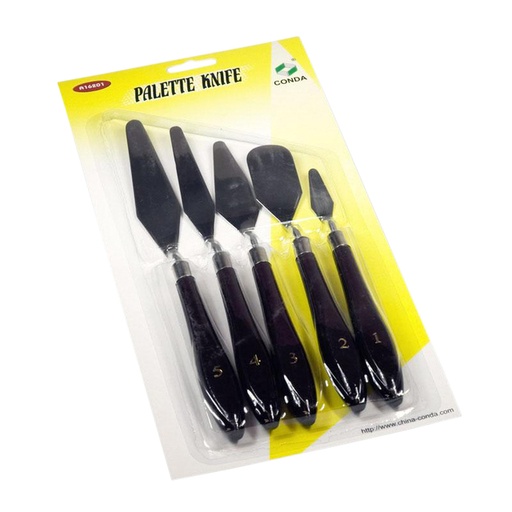 [1387585] Couteaux palette Conda set 5 pièces