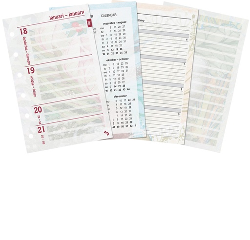 [1400375] Recharge agenda 2026 Kalpa Pocket Fleurs 7jours/2pages