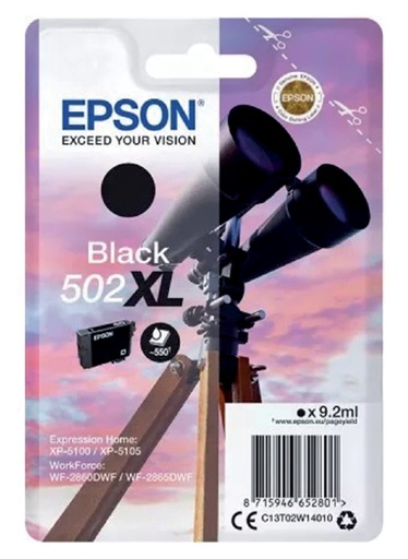 [402709] Cartouche d''encre Epson 502XL T2W1 noir