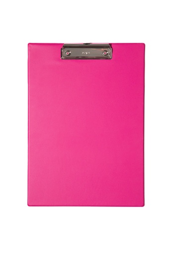 [1396689] Porte-bloc MAUL A4 portrait PVC néon rose