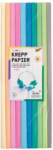 [1400524] Crêpepapier Folia 50x200cm Trend 10 kleuren