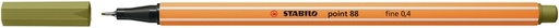 [1400819] Fineliner STABILO point 88/37 fijn moddergroen