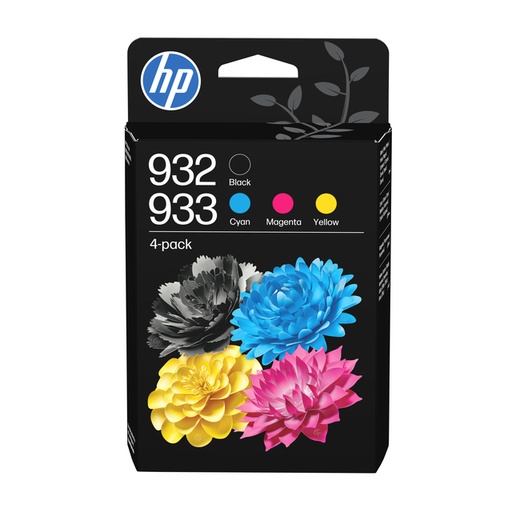 [1400564] Inktcartridge HP 6ZC71AE 932 933 zwart + 3 kleuren