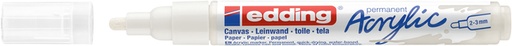 [1400648] Marqueur acrylique edding-e-5100 Medium blanc trafic
