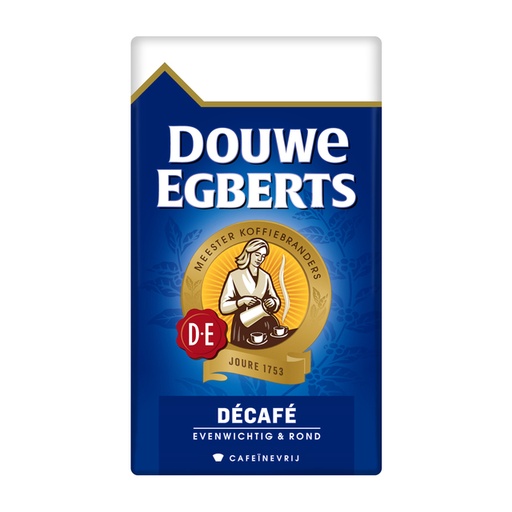 [891723] Koffie Douwe Egberts snelfiltermaling decafe 250gr