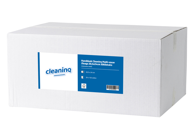 Essuie-mains Cleaninq Pli multiple 2 épaisseurs 20,5x24cm 3060 pièces