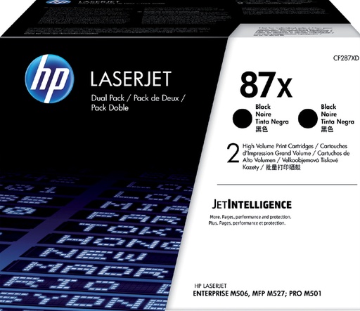 [402486] Cartouche toner HP CF287XD 87X noir 2x
