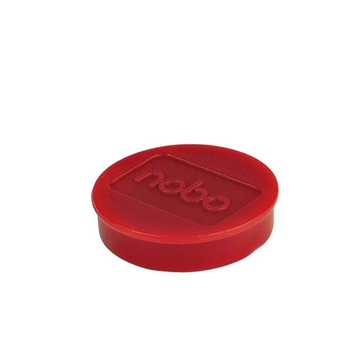 [1401556] Aimant Nobo 32mm rouge 10 pièces