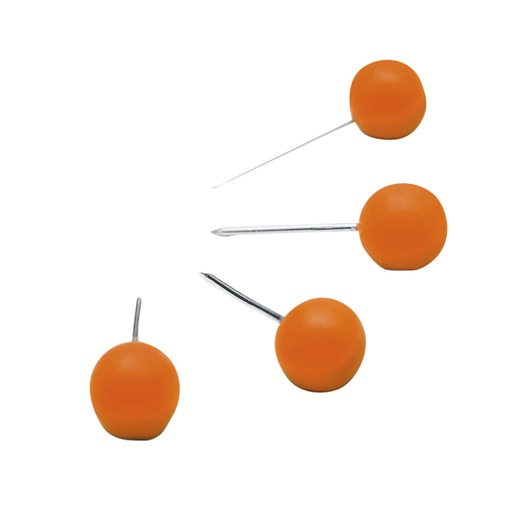 [1401565] Epingles pour tableau d''affichage Nobo Orange 100 pièces