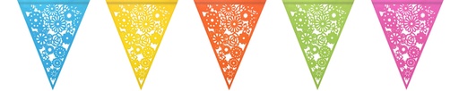 [1402322] Vlaggenlijn Haza colorful 6m