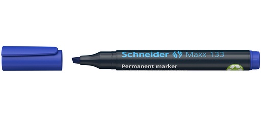 [1401612] Viltstift Schneider Maxx 133 beitel 1-4mm blauw