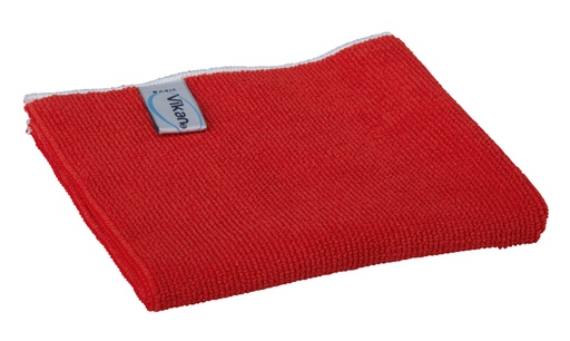 [1401117] Microvezeldoek Vikan Basic 32x32cm rood