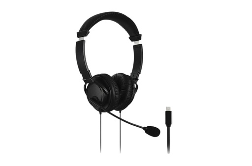 [1402396] Headset Kensington USB-C Hi-Fi met microfoon zwart