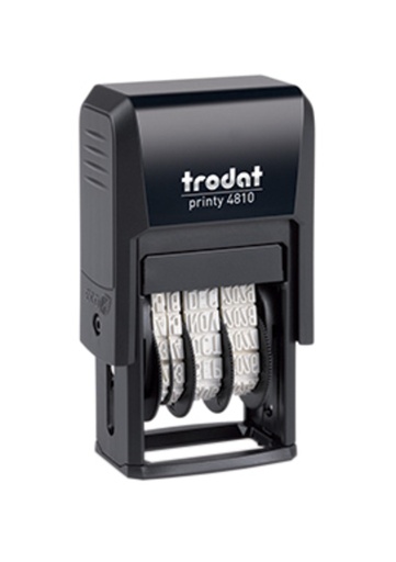 [1399360] Tampon dateur Trodat Printy 4810 texte noir NL