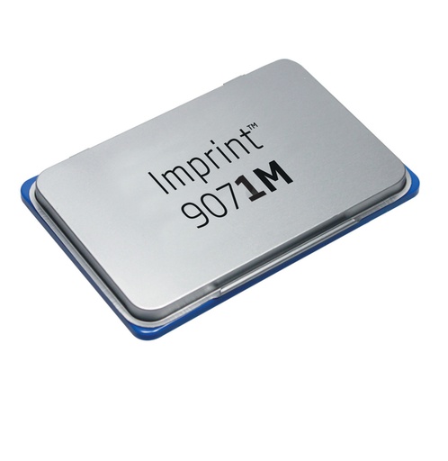 [1399366] Tampon encreur Trodat 9071M métal 90x50mm bleu