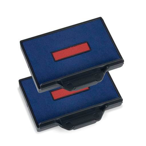 [1399362] Cassette d'encrage Trodat Professional 6/56/2 2 pièces bleu et rouge