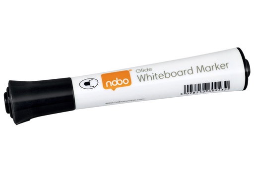 [1401552] Whiteboardmarker Nobo Glide rond zwart 2mm