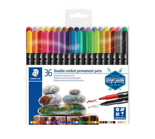 [1403681] Feutre Staedtler Design Journey permanent double pointe assorti