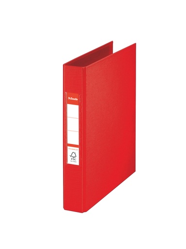 [1398468] Classeur Esselte VIVIDA A5 2 anneaux méc-O 25mm PP rouge