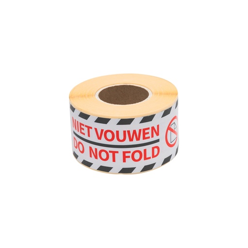 [1403439] Etiquette d''avertissement Rillprint Do not fold 46x125mm blanc 250 pièces