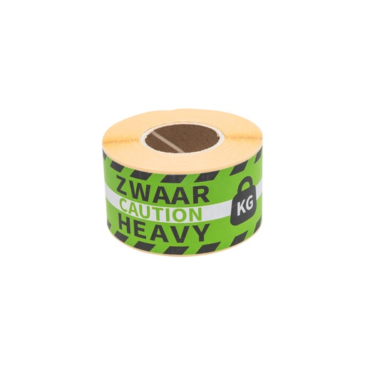 [1403440] Waarschuwingsetiket Rillprint 46x125mm heavy groen 250 stuks