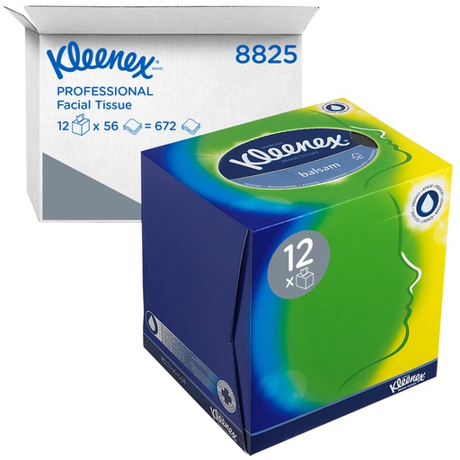 [1403512] Mouchoirs Kleenex 8825 Cube 3 épaisseurs blanc 56 pièces