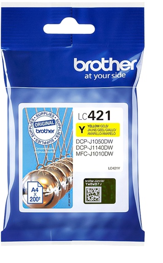 [1403467] Inktcartridge Brother LC-421Y geel