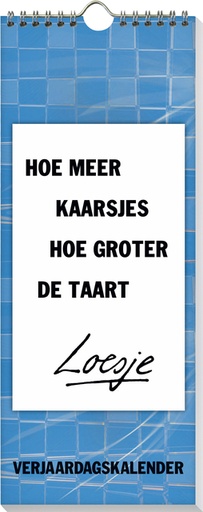 [1386531] Calendrier annivesaire Loesje 32x13cm (NL)