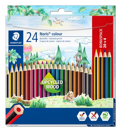 [1405330] Kleurpotloden Staedtler Noris set à 20+4 kleuren