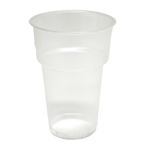 [1403979] Verre à bière IEZZY 250ml PP transparent 50 pièces