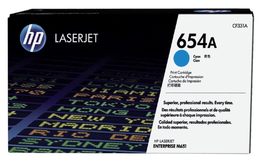 [404247] Cartouche toner HP CF331A 654A bleu