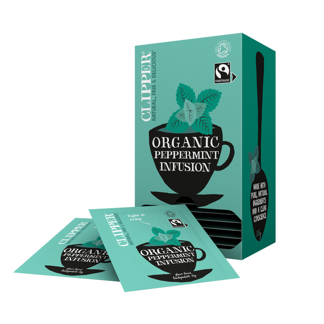 Infusion Clipper Fairtrade menthe poivrée bio 25 sachets