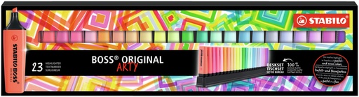 [1404520] Markeerstift STABILO BOSS Original Arty 70/23 assorti deskset à 23 stuks