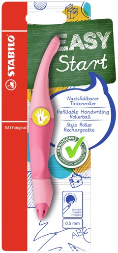 [1404421] Rollerpen STABILO Easyoriginal  links pastel medium roze blister