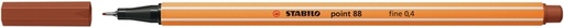 [1405437] Fineliner STABILO point 88/38 Fin rouge sanguin