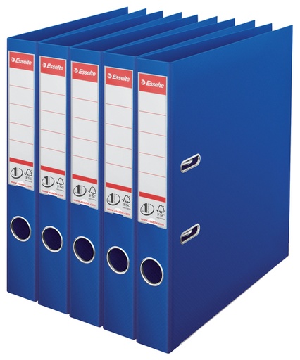 [1405394] Classeur à levier Esselte N°1 Power PP 50mm bleu 5 pièces