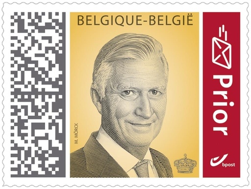 [1398700] Timbre Belgique Prior autocollant 50 pièces