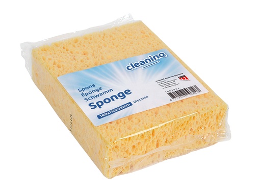 [1403872] Eponge Cleaninq Viscose 140x110x35mm jaune